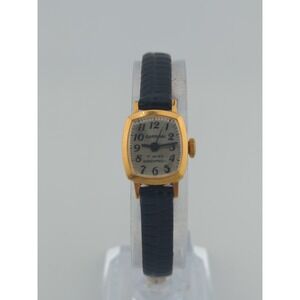 Cardinal 17mm Mechanical Manual Wind Watch‎ 17 Jewels Women's Gold Plate AU10